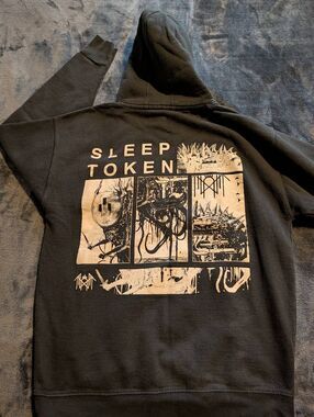 Sleep Token Black Graphic Hoodie Size Large